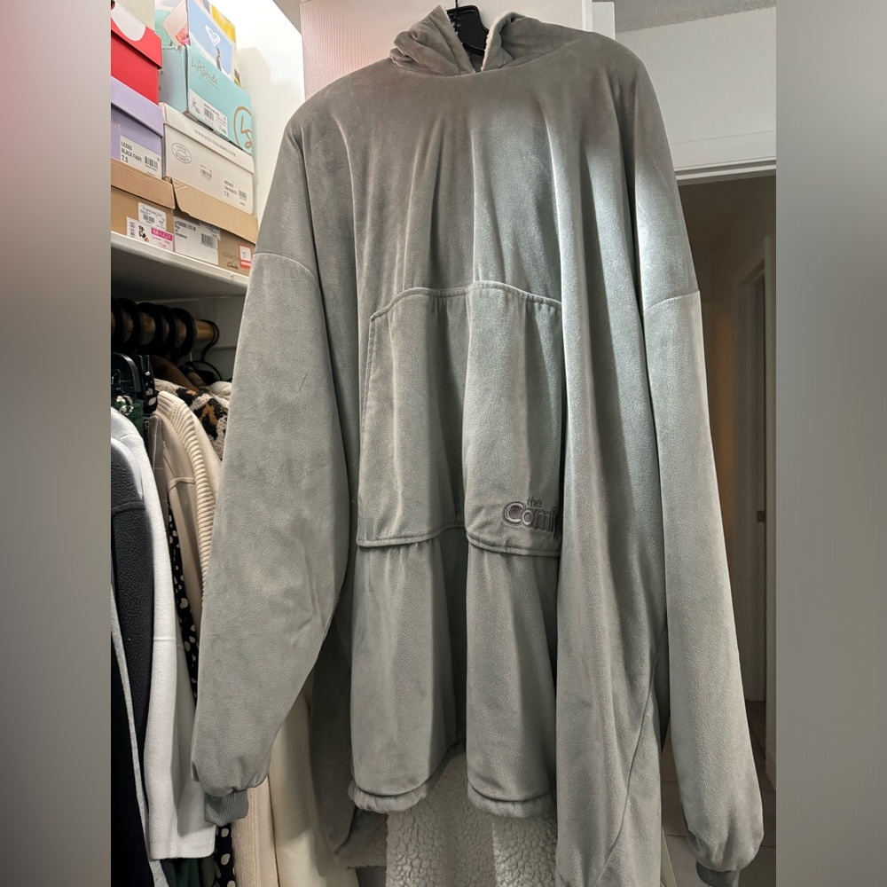 The Comfy Original Sweatshirt Blanket- Grey